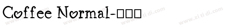 Coffee Normal字体转换